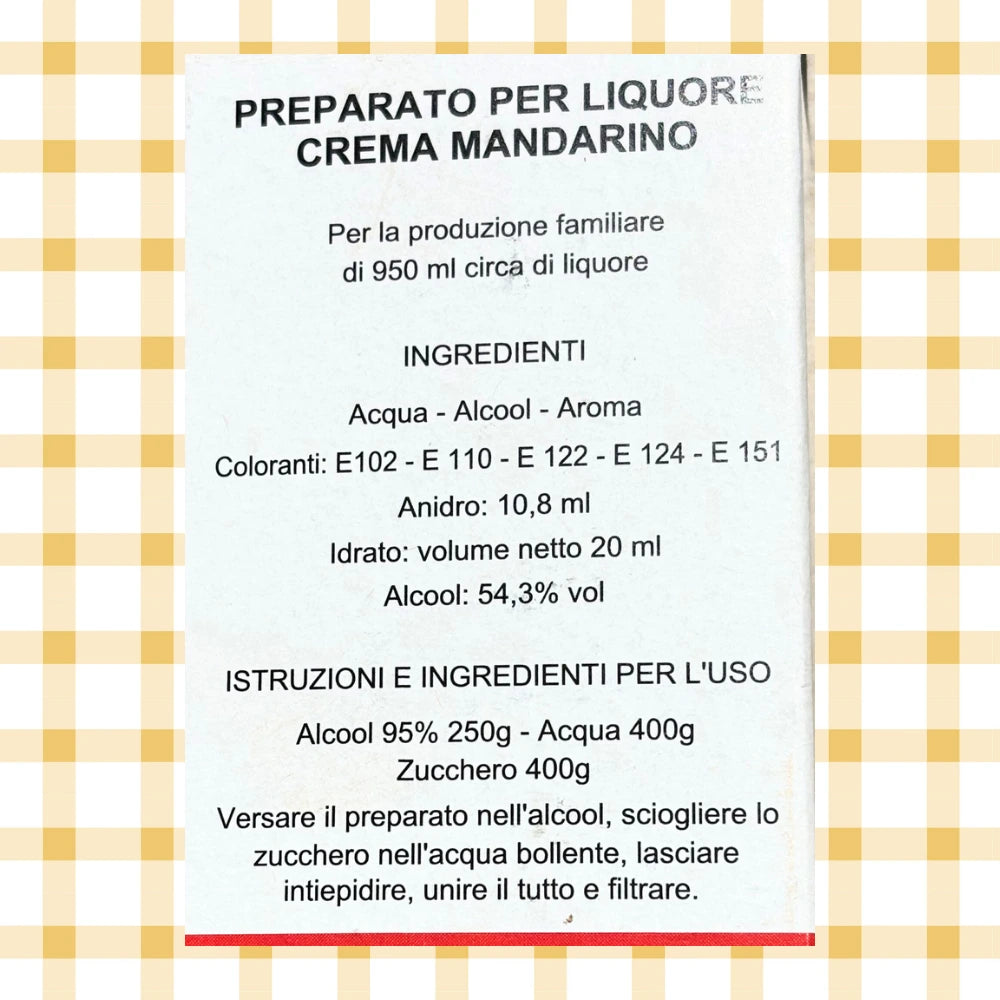 Preparati per liquori