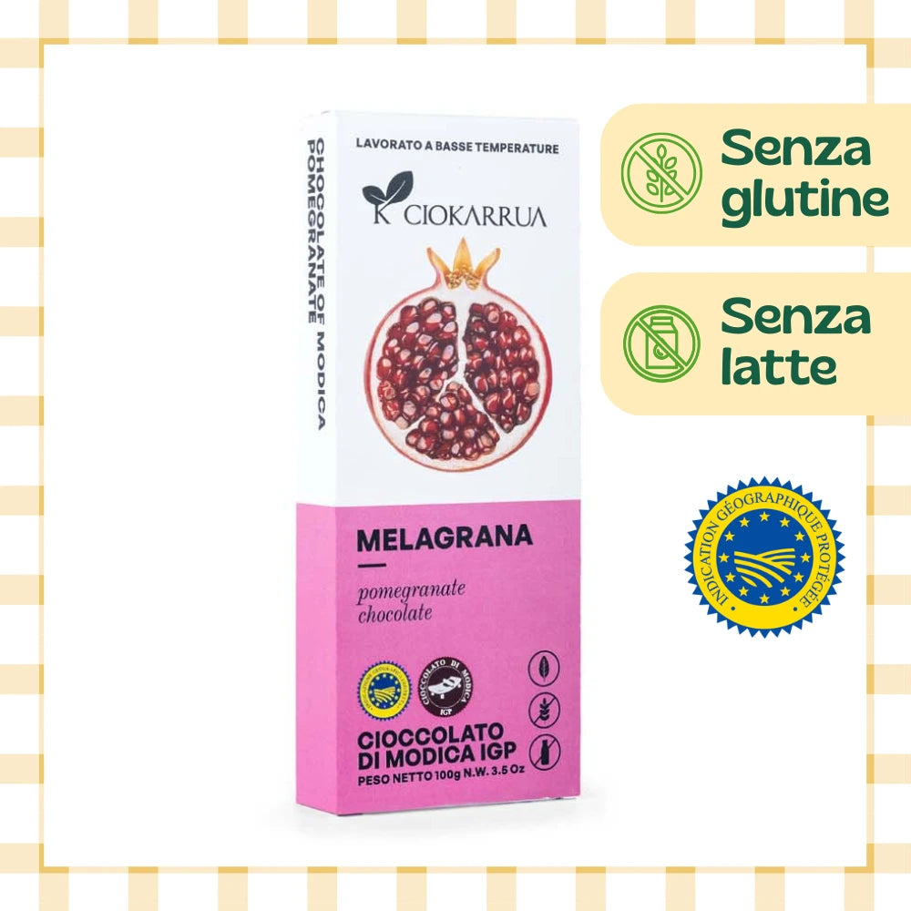 Cioccolato di Modica IGP alla Melagrana