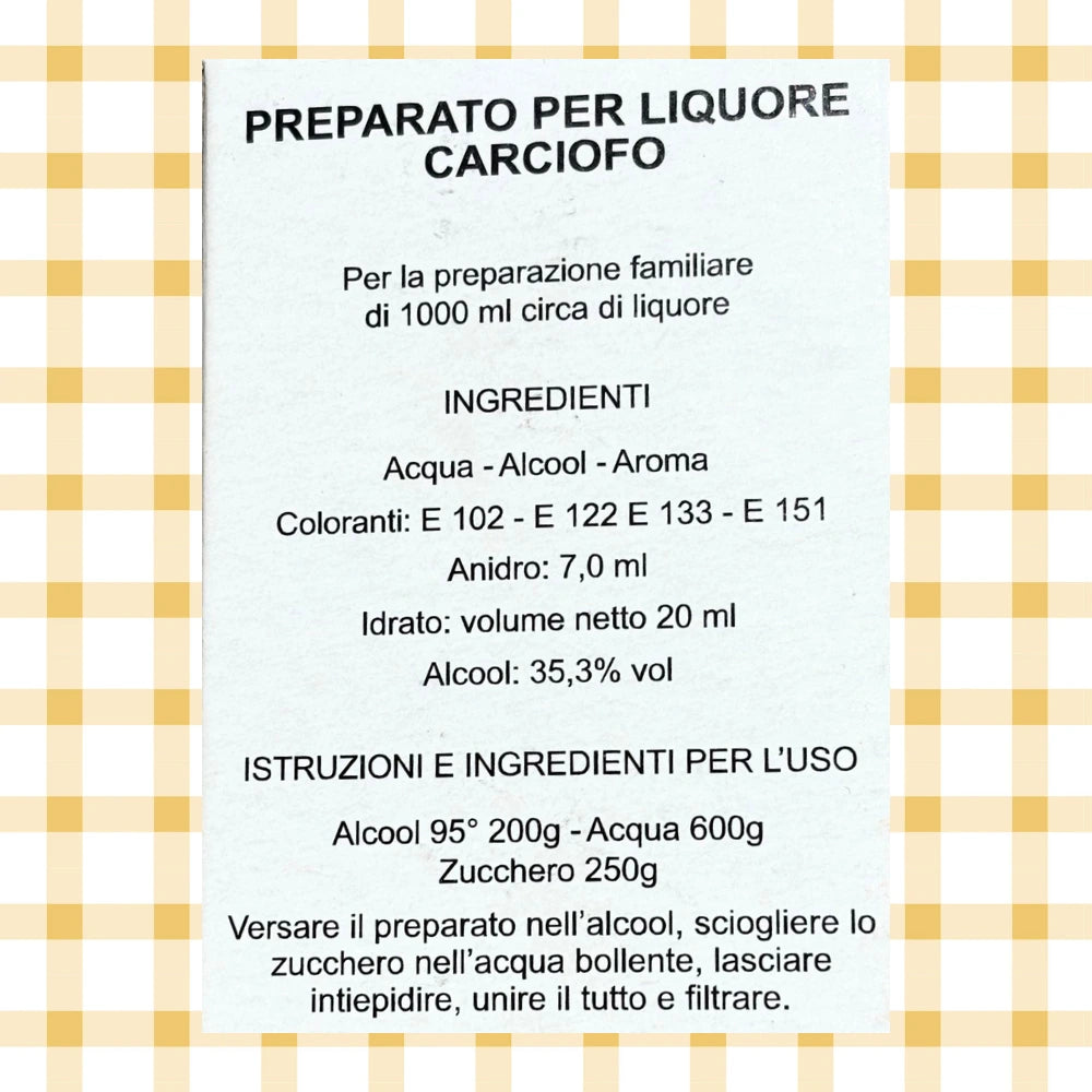 Preparati per liquori