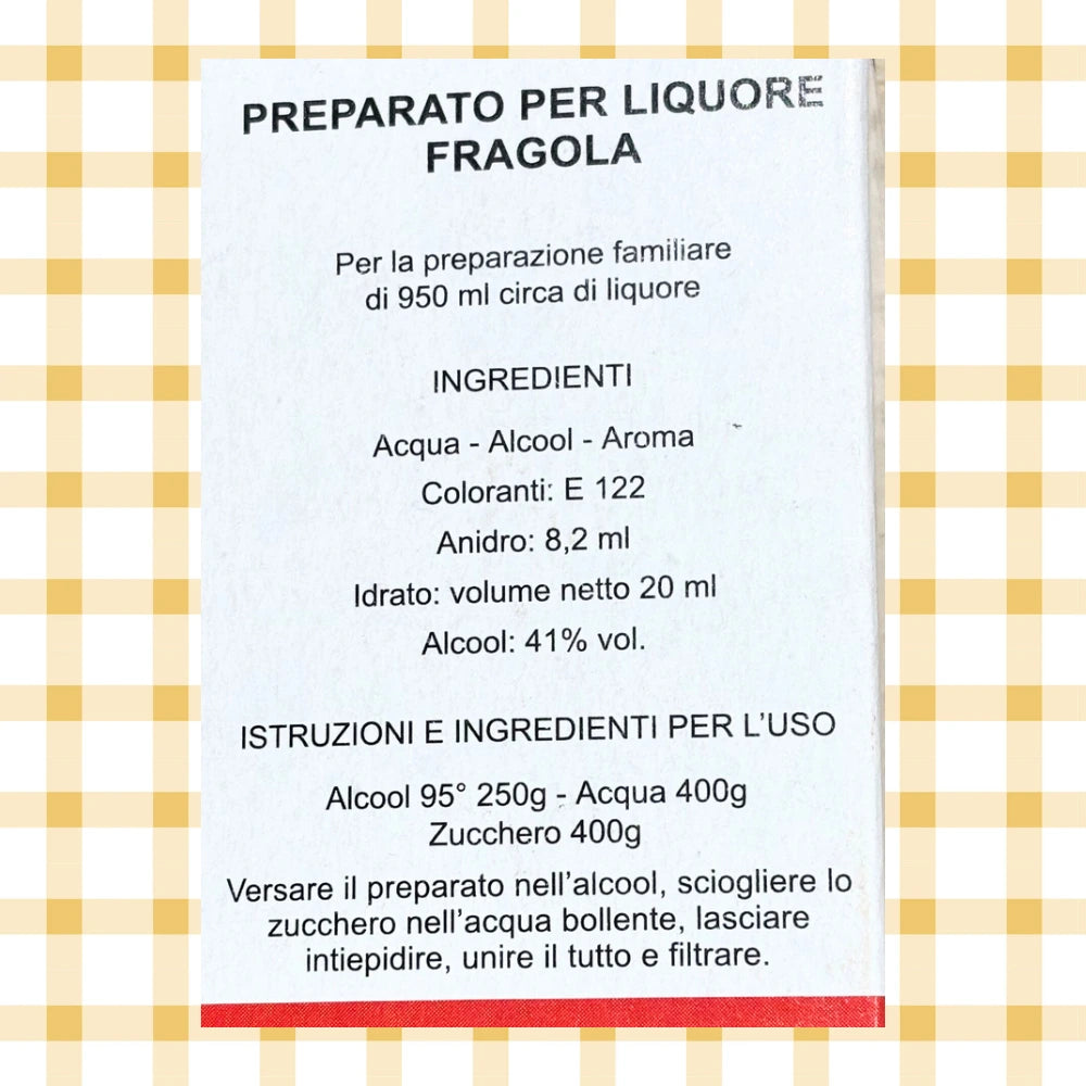Preparati per liquori